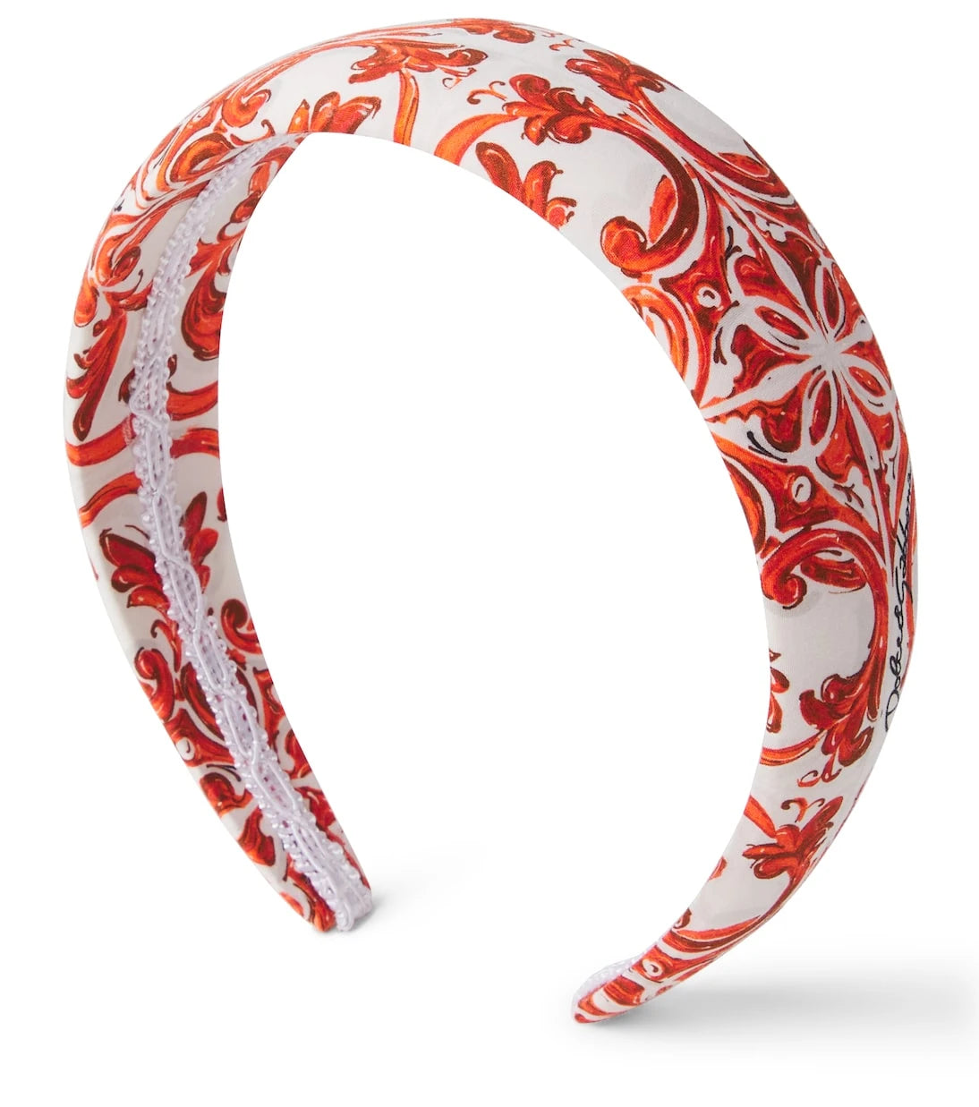 Dolce&Gabbana Kids - Majolica cotton headband