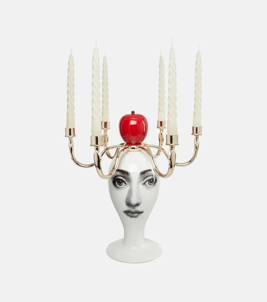 Fornasetti - Sul Tardi candle holder with scented candles