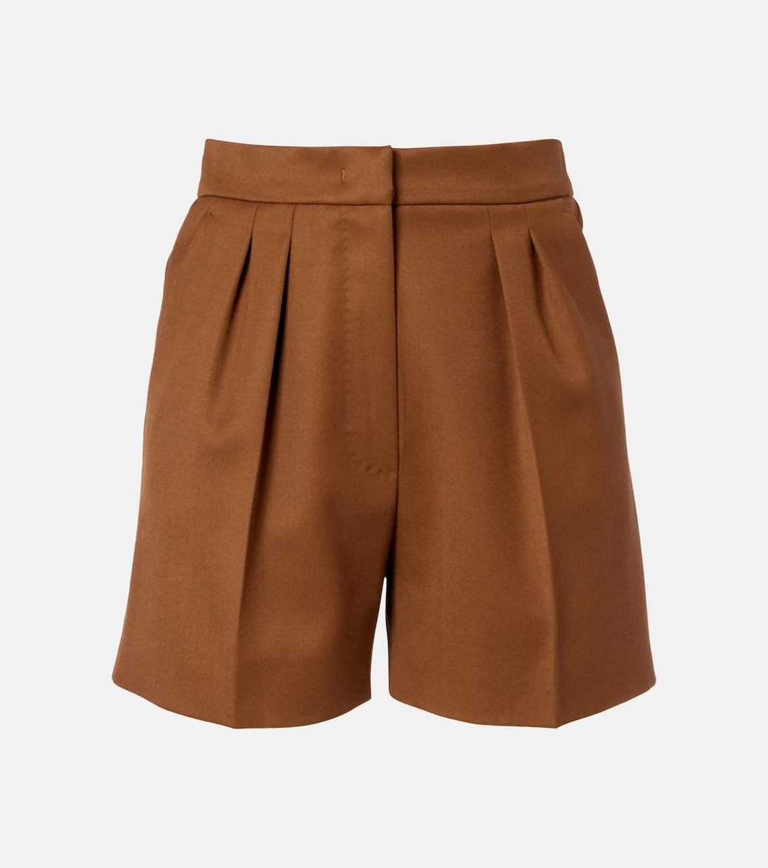 Max Mara - Ozieri high-rise virgin wool shorts