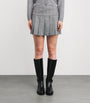 MAX&Co. Grey Wool-Blend Pleated Mini Skirt