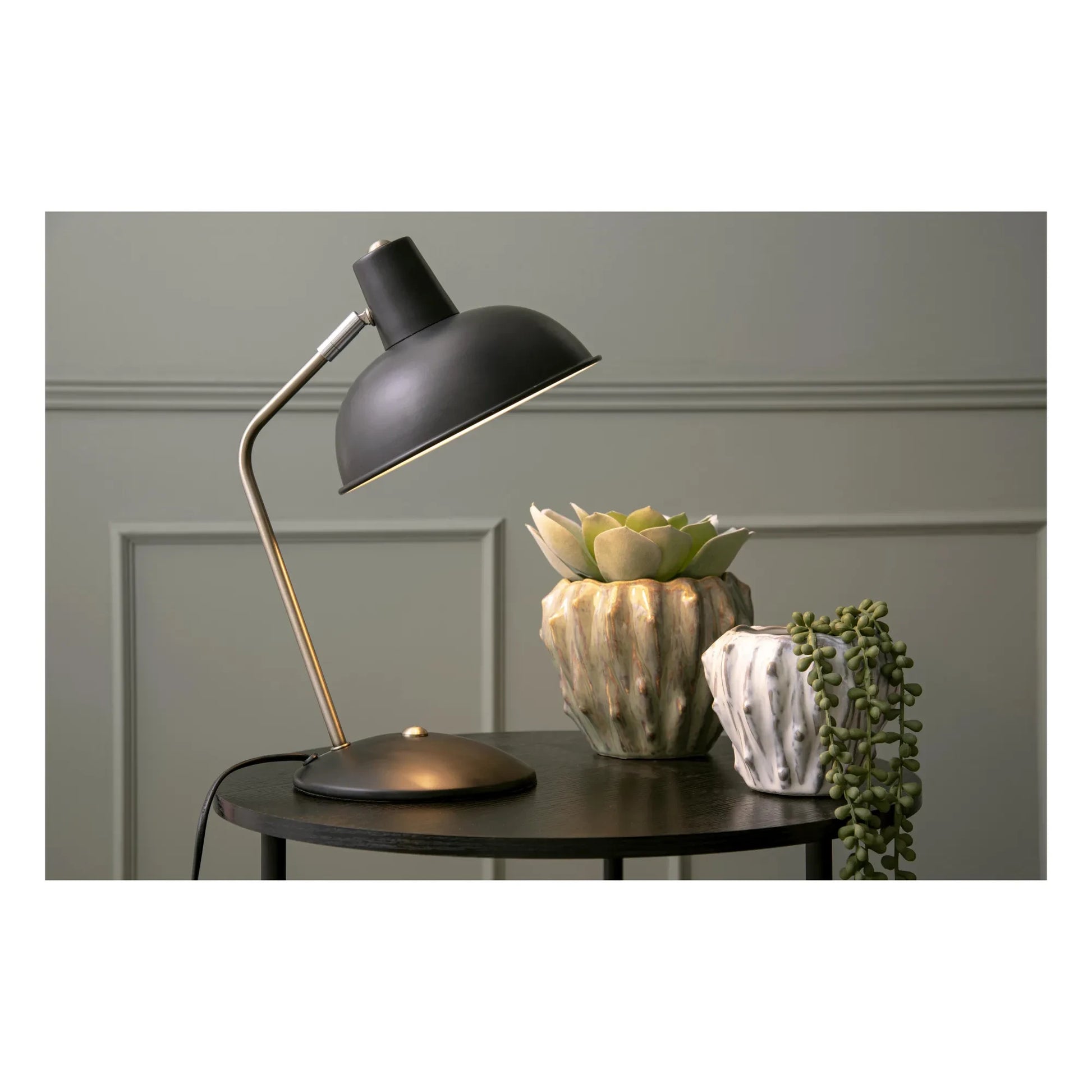 Present Time - Hood Table Lamp | Black