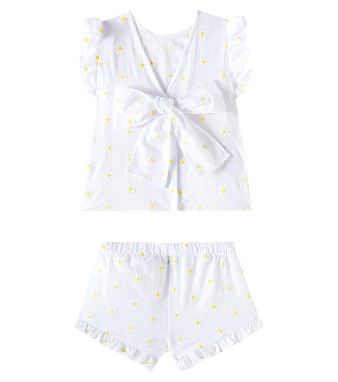 Il Gufo - Baby cotton top and shorts set