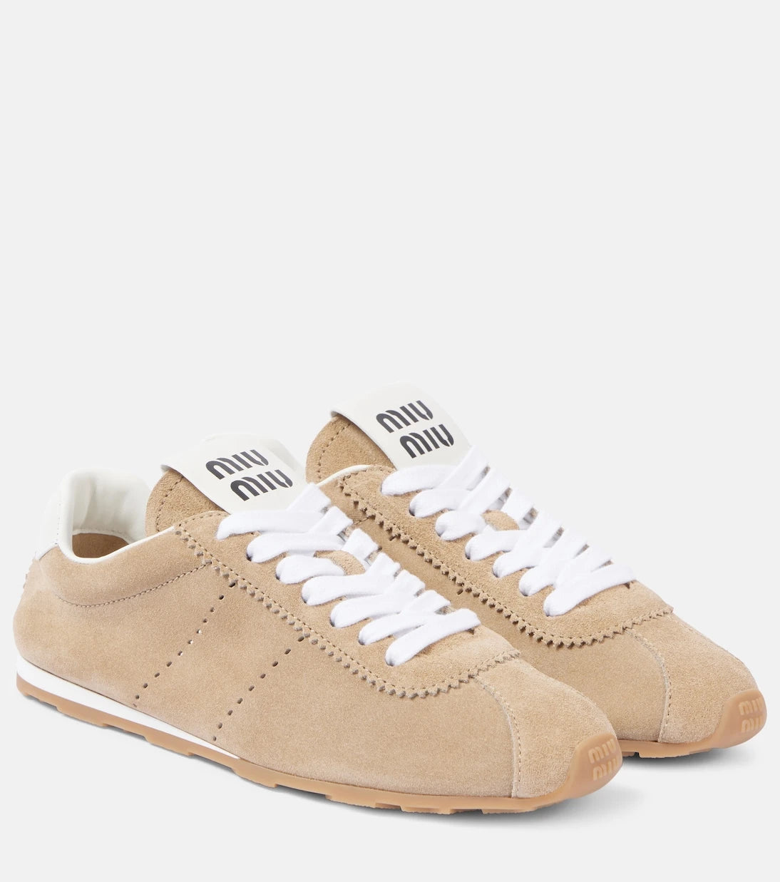 Miu Miu - Plume suede sneakers