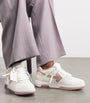 Off-White Pink Leather Out of Office Sneakers