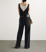 Prada Black Denim Dungarees