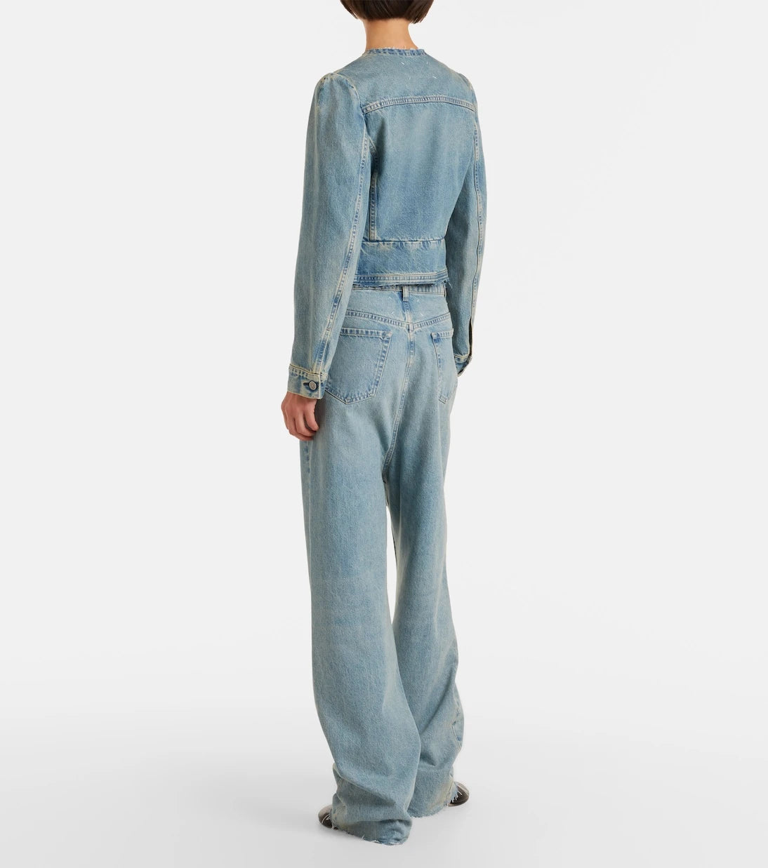 Maison Margiela - Frayed straight jeans
