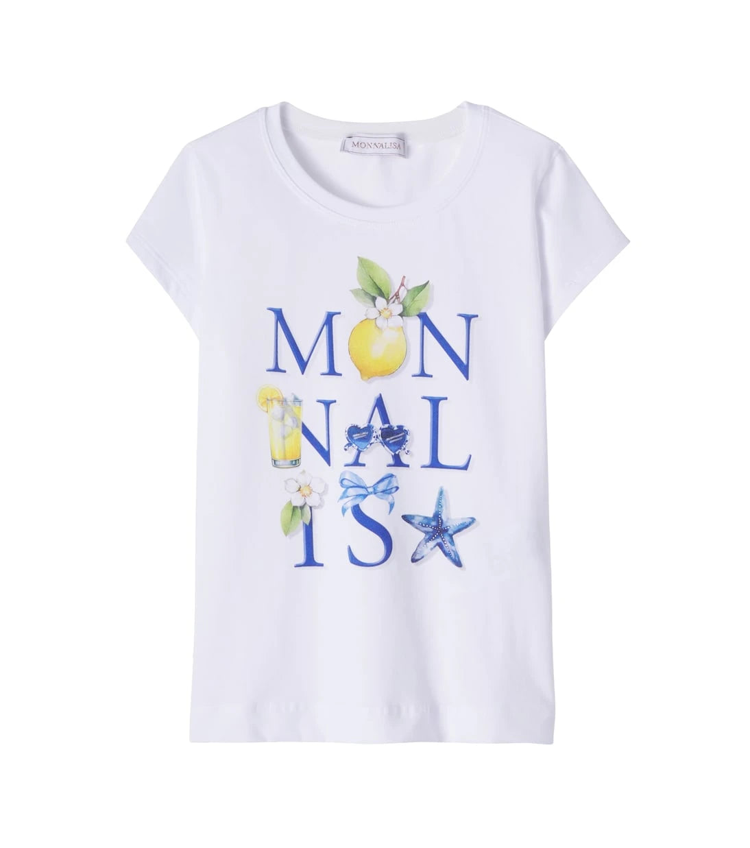 Monnalisa - Logo cotton-blend jersey T-shirt