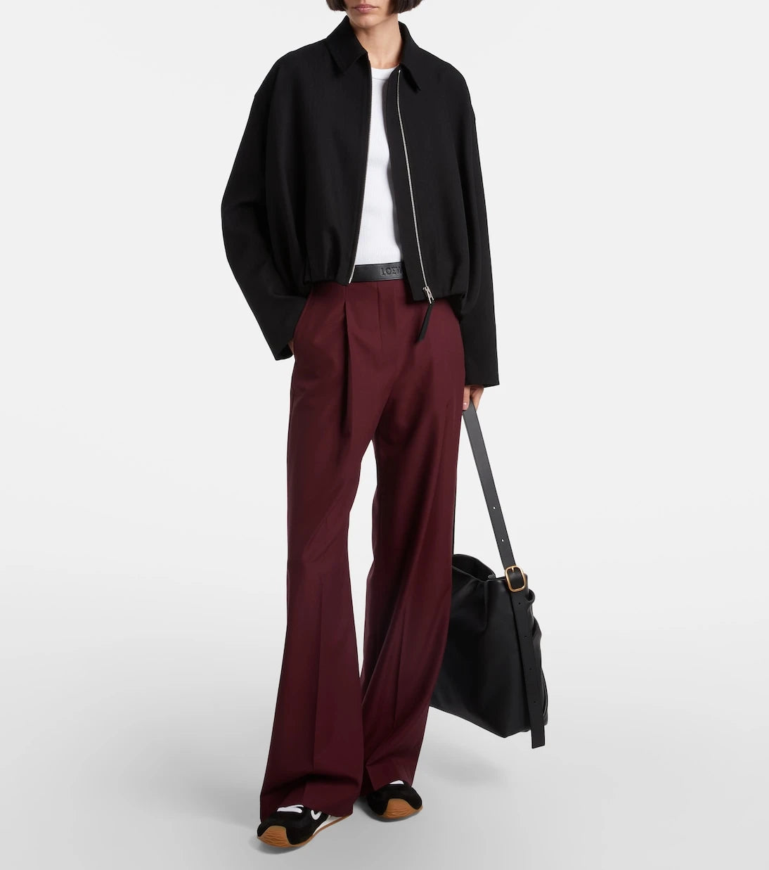 Loewe - حذاء سنيكرز باليه رانر 2.0 مزين بالجلد السويدي