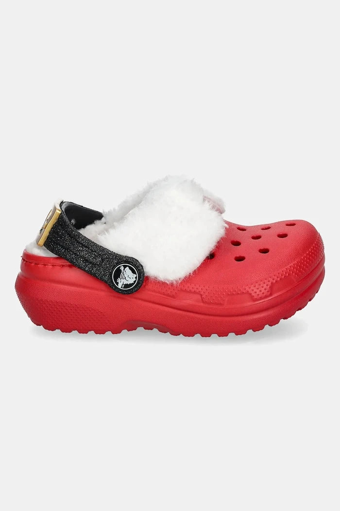 Детски чехли Crocs CLASSIC LINED SANTA CLOG
