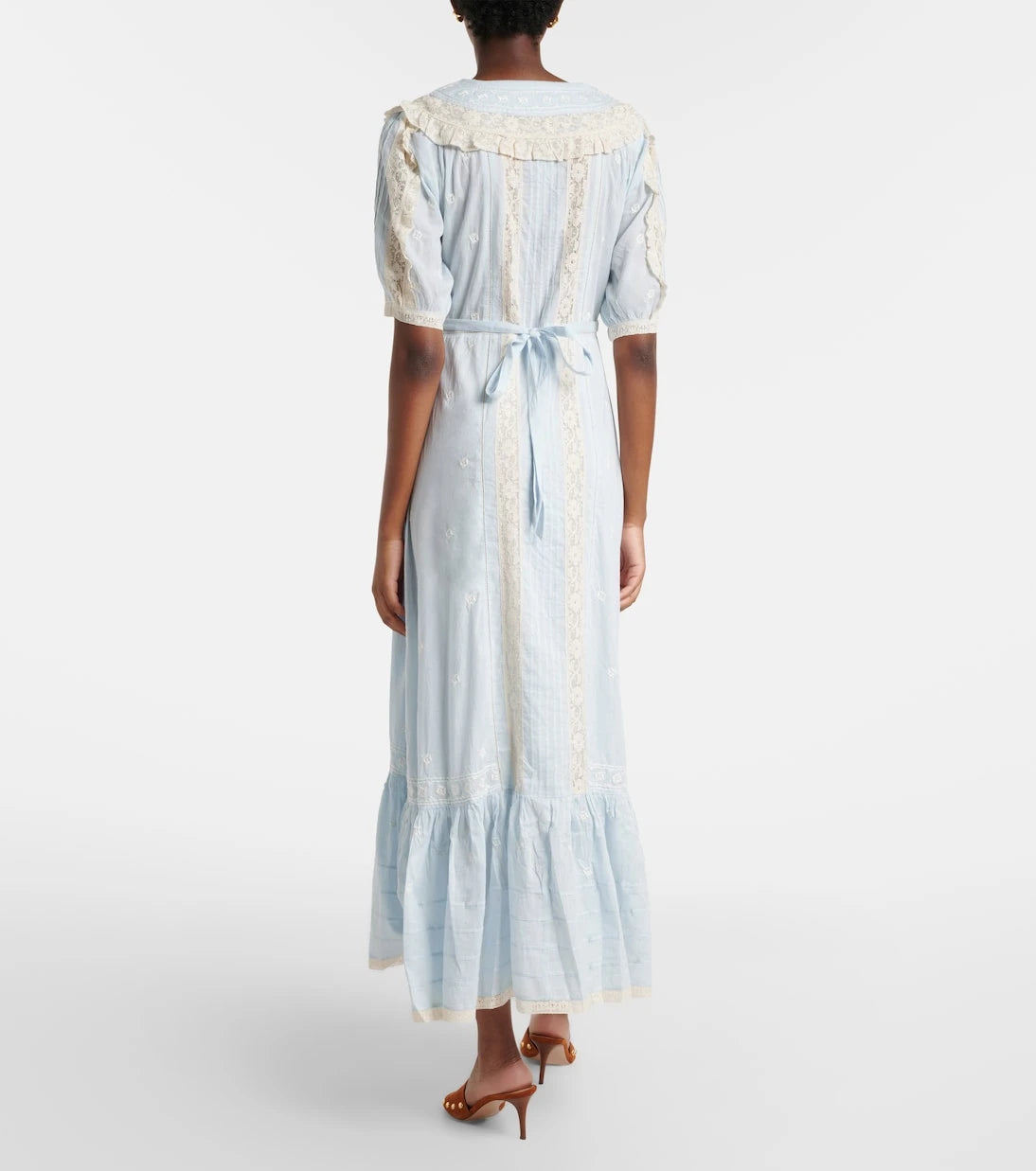 Rixo - Edina embroidered cotton midi dress