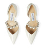 Jimmy Choo White Aurelie 65 Patent Leather Pumps