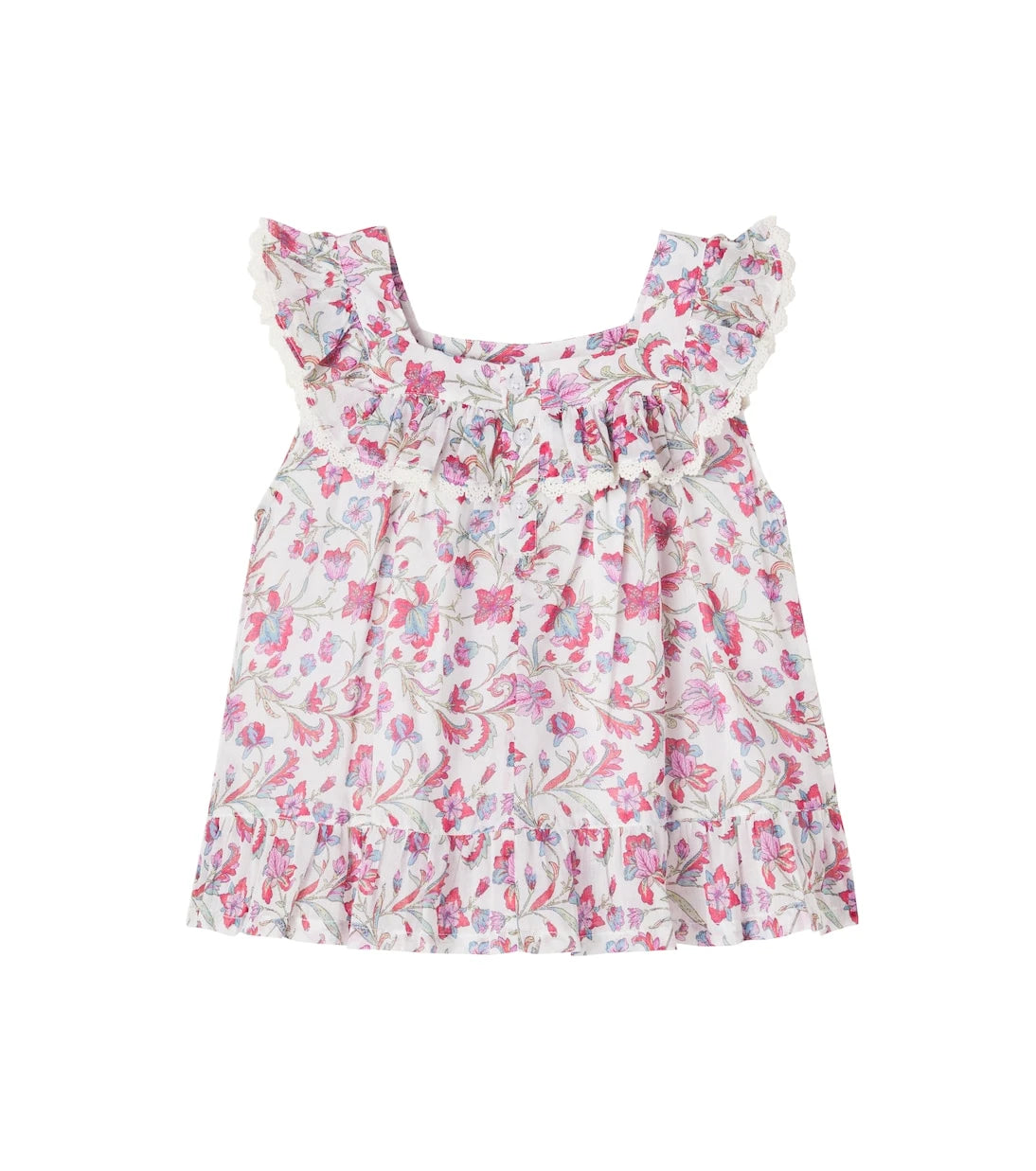 Louise Misha - Inessa floral ruffled cotton top