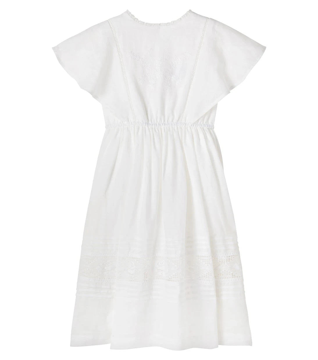 C'era Una Volta - Emilie embroidered ramie dress