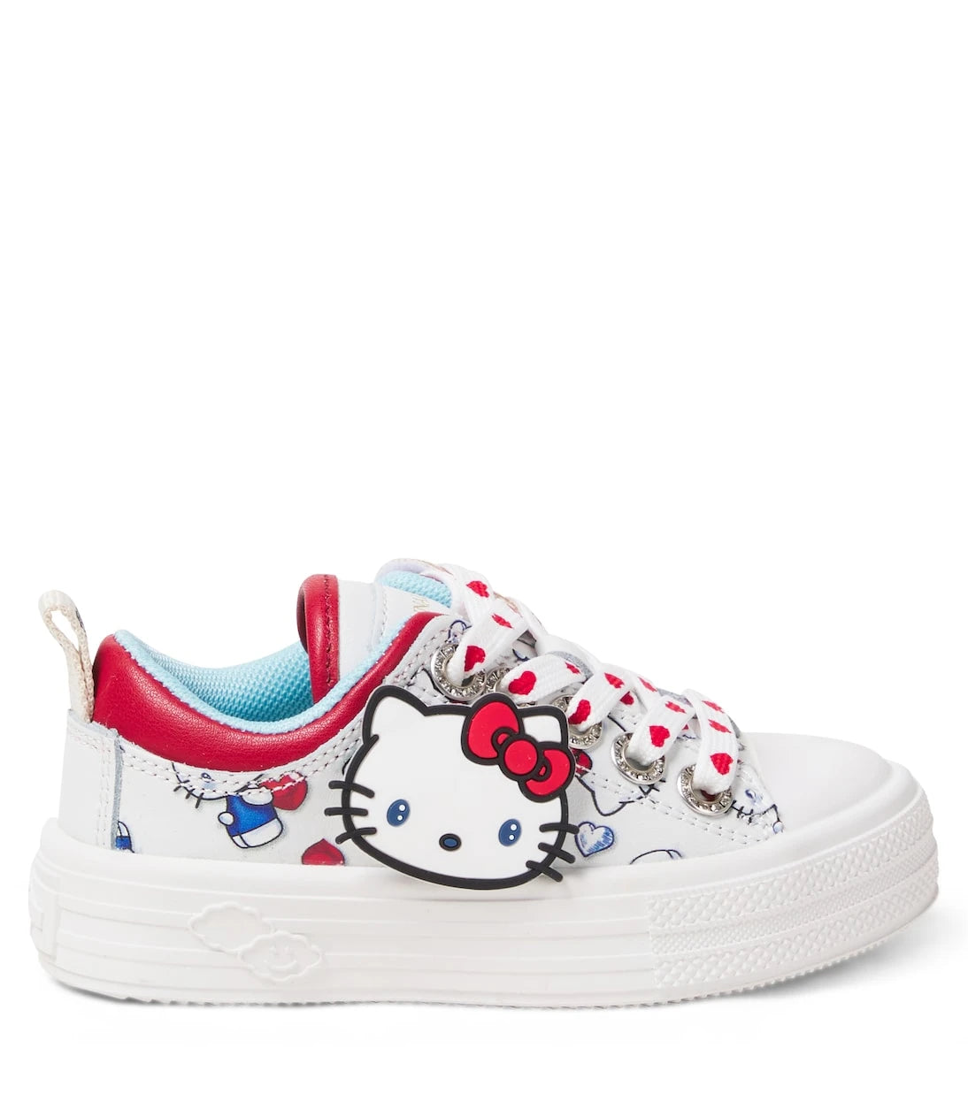 Monnalisa - x Hello Kitty leather-trimmed sneakers