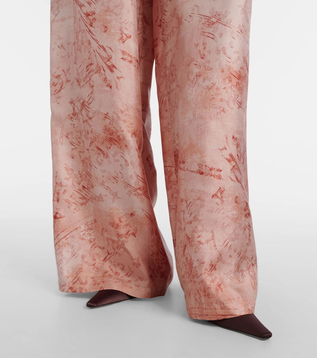 Max Mara - Zirlo printed silk twill wide-leg pants