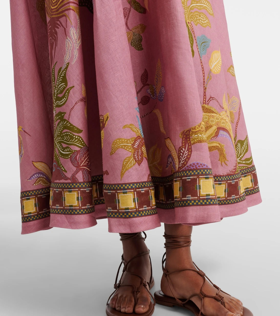 Alémais - Zuri Ballet printed linen maxi dress