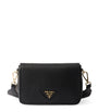 Prada Black Leather Cross-Body Bag