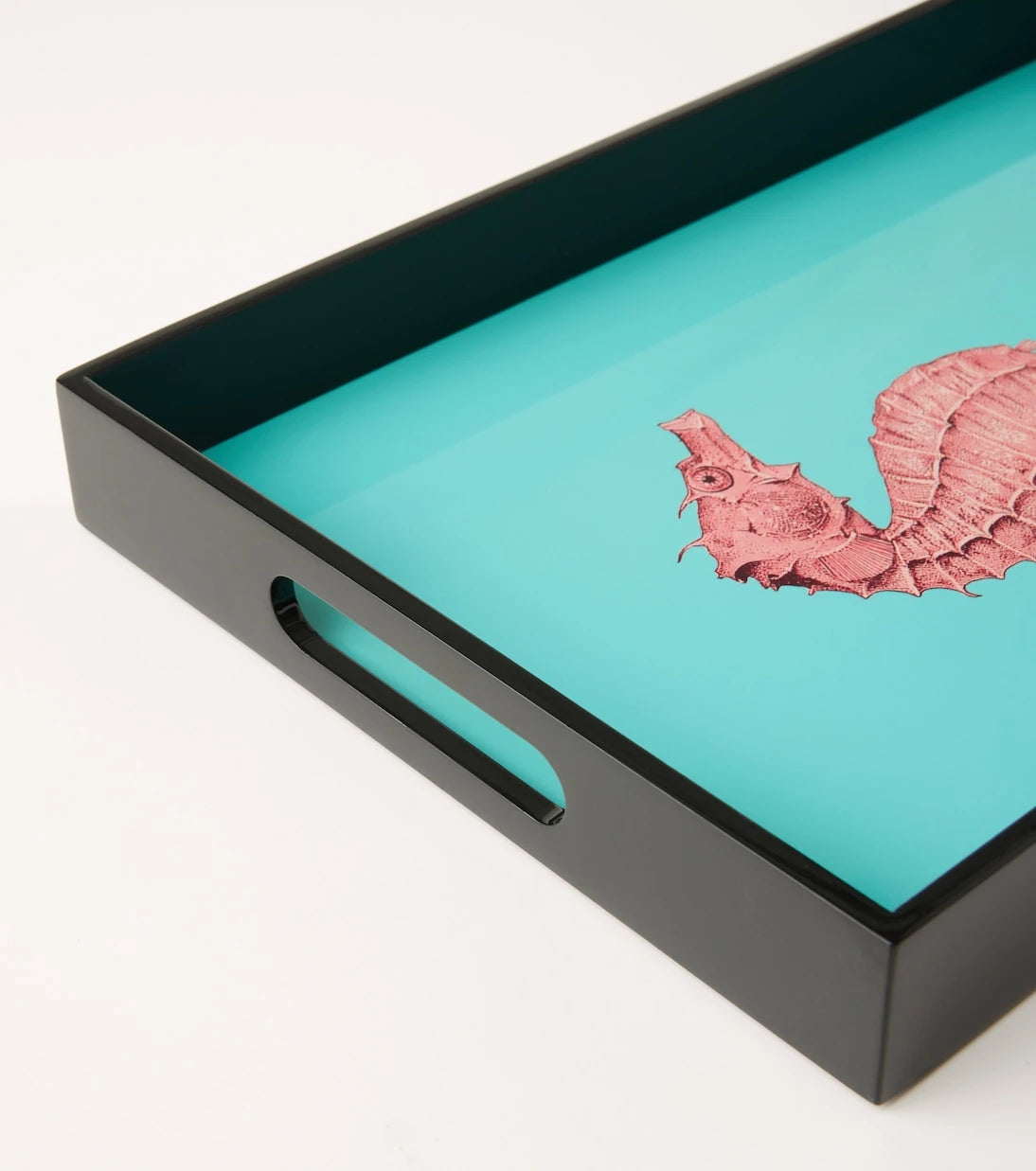 Les-Ottomans - Seahorse lacquered wooden tray
