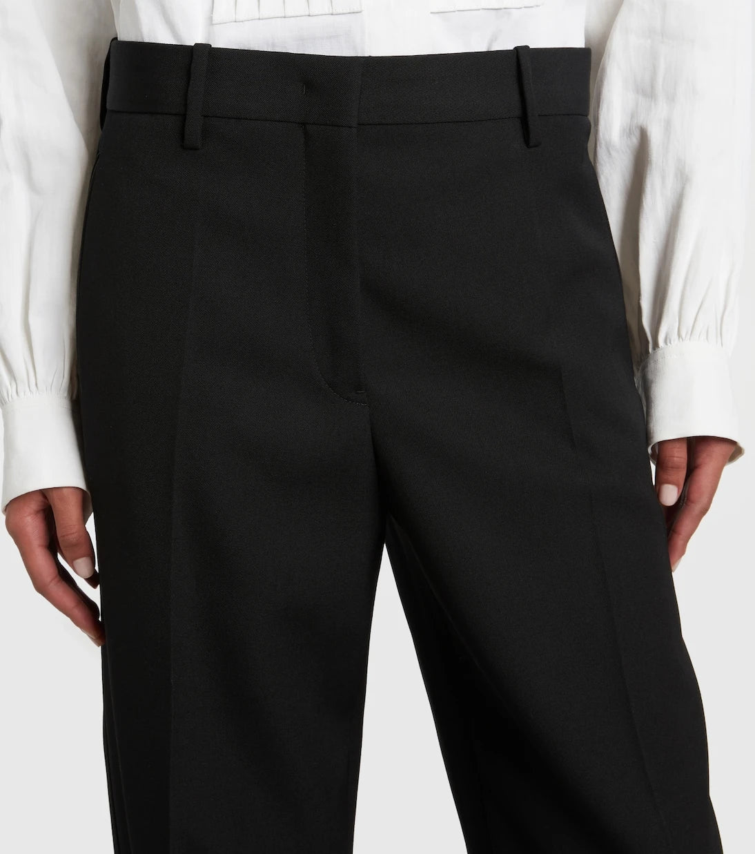 Jil Sander - Düşük bel yün pantolon