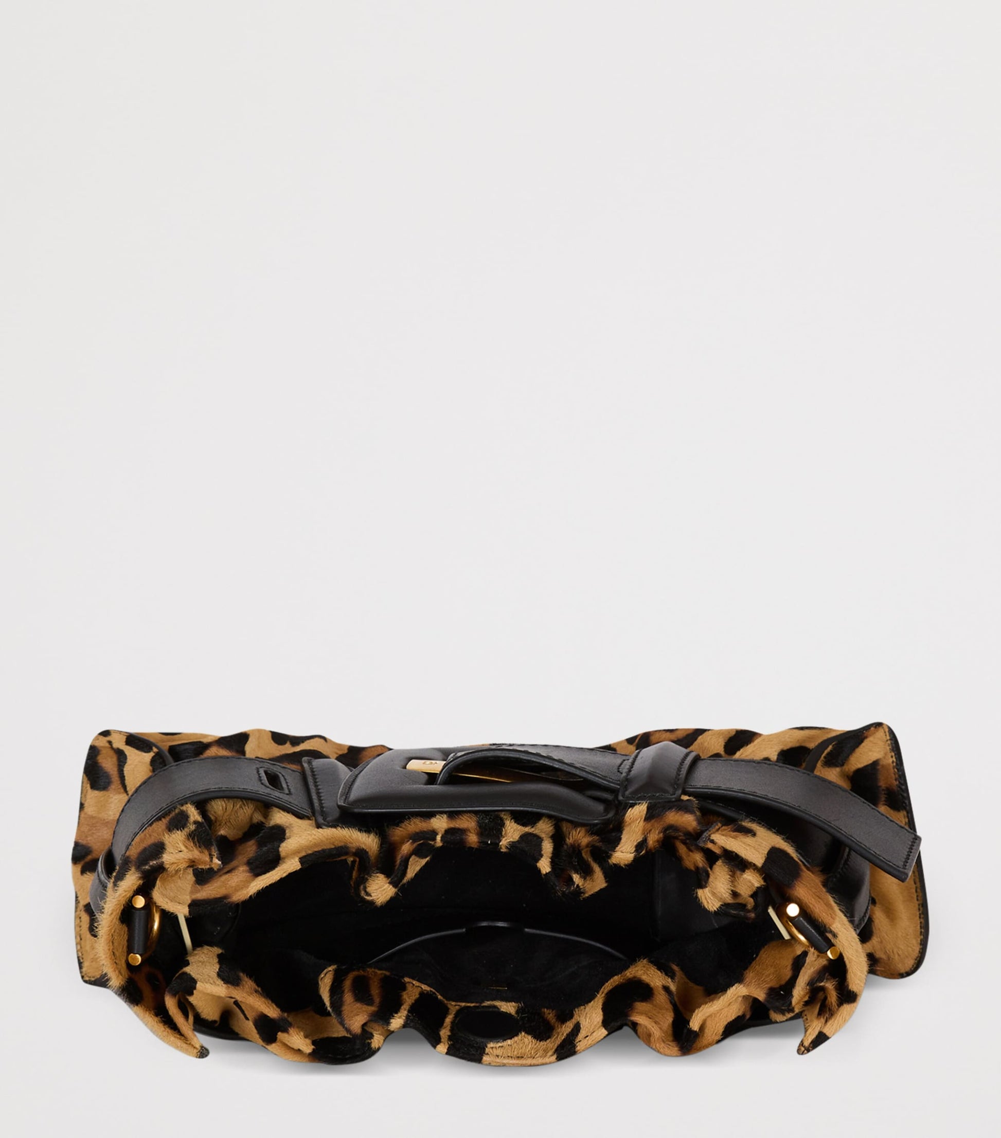 Brown Mini Leopard Anthem Shoulder Bag