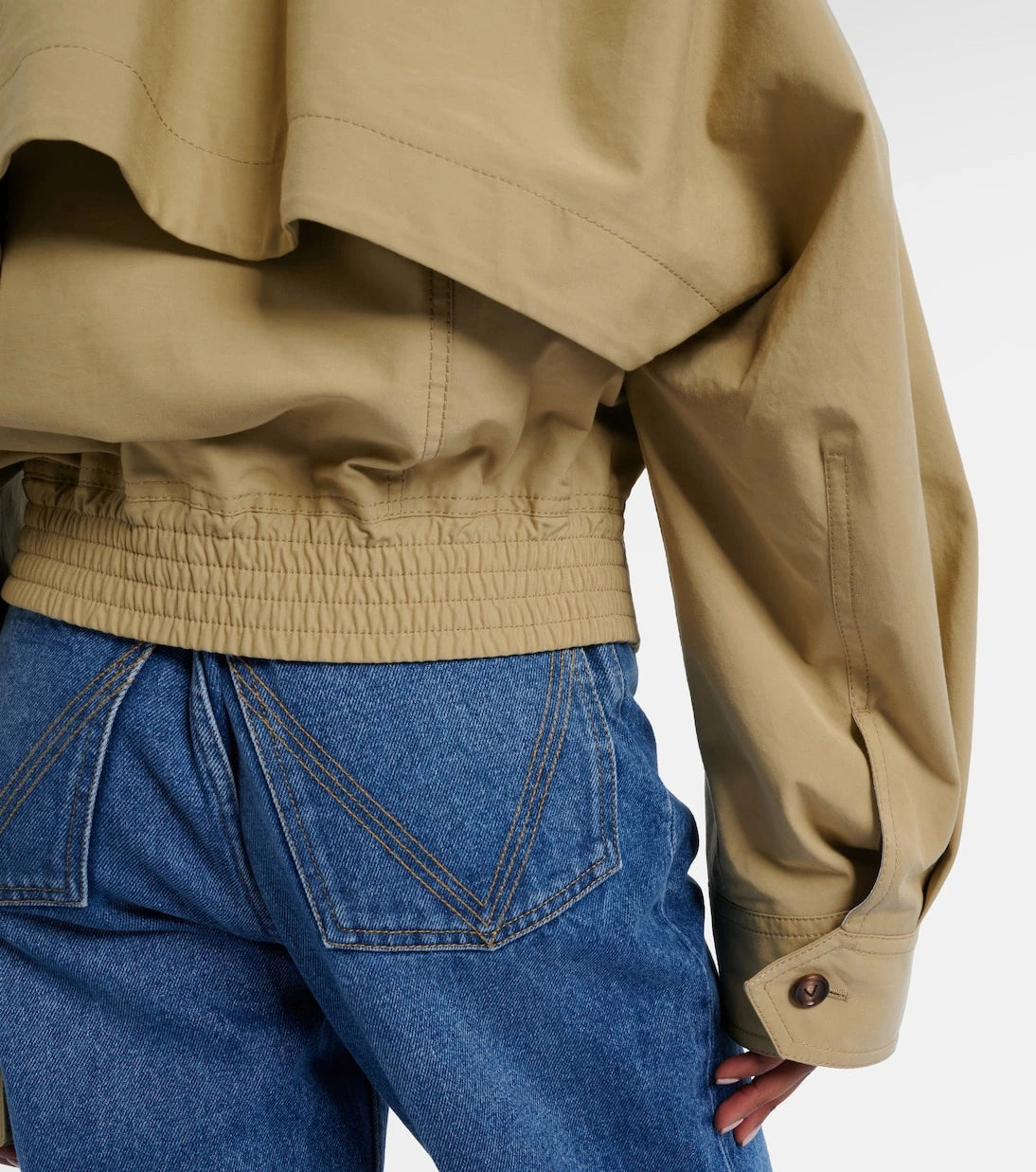 Bottega Veneta - Intrecciato leather-trimmed blouson