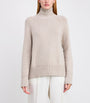 Max Mara Beige Wool-Cashmere Rollneck Sweater