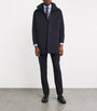 Giorgio Armani Blue Padded Pea Coat