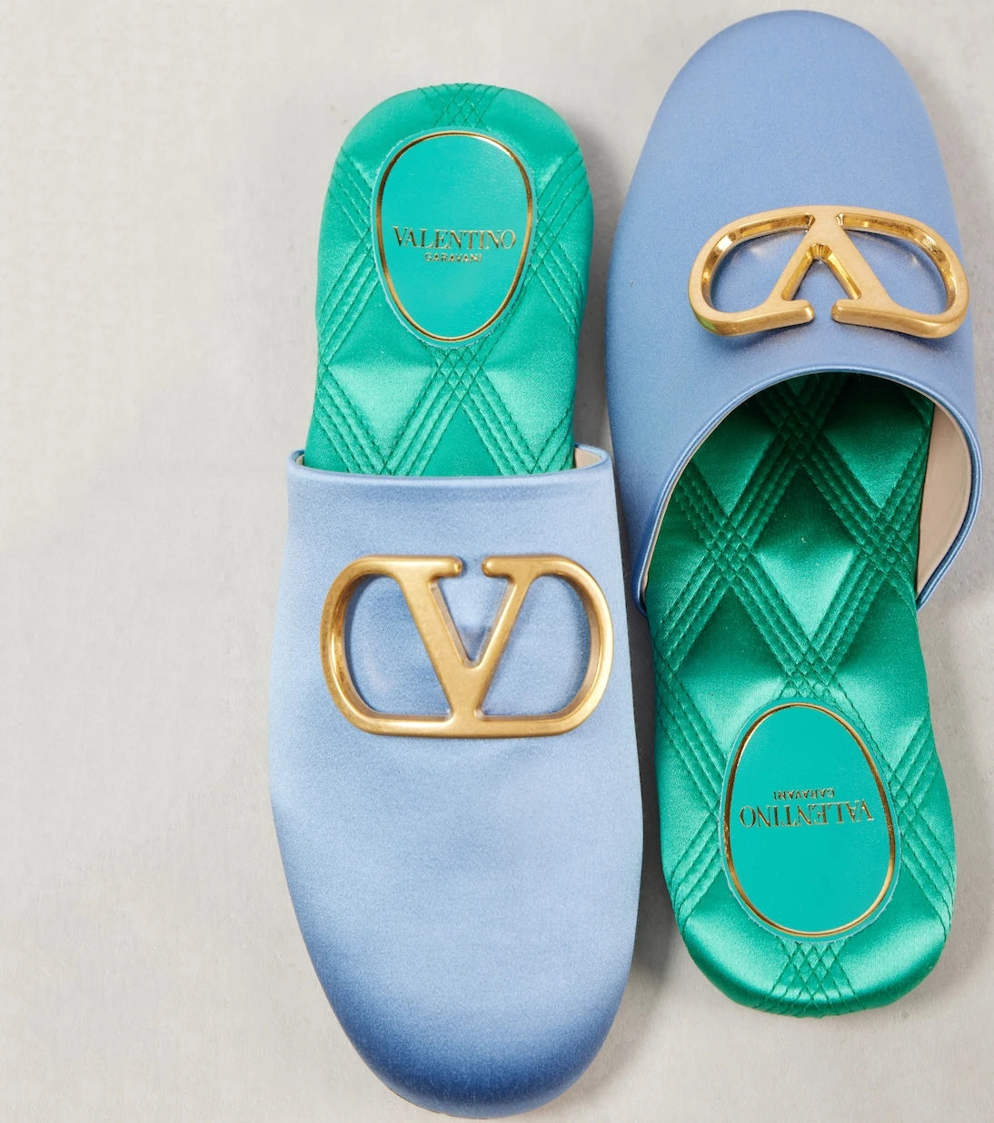 Valentino Garavani - VLogo Signature satin slides