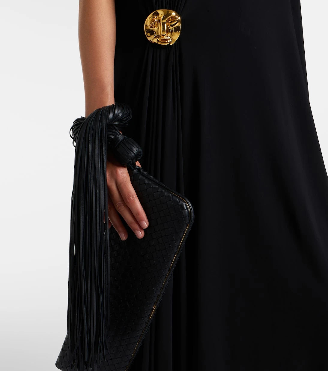 Bottega Veneta - Serata Intrecciato leather clutch
