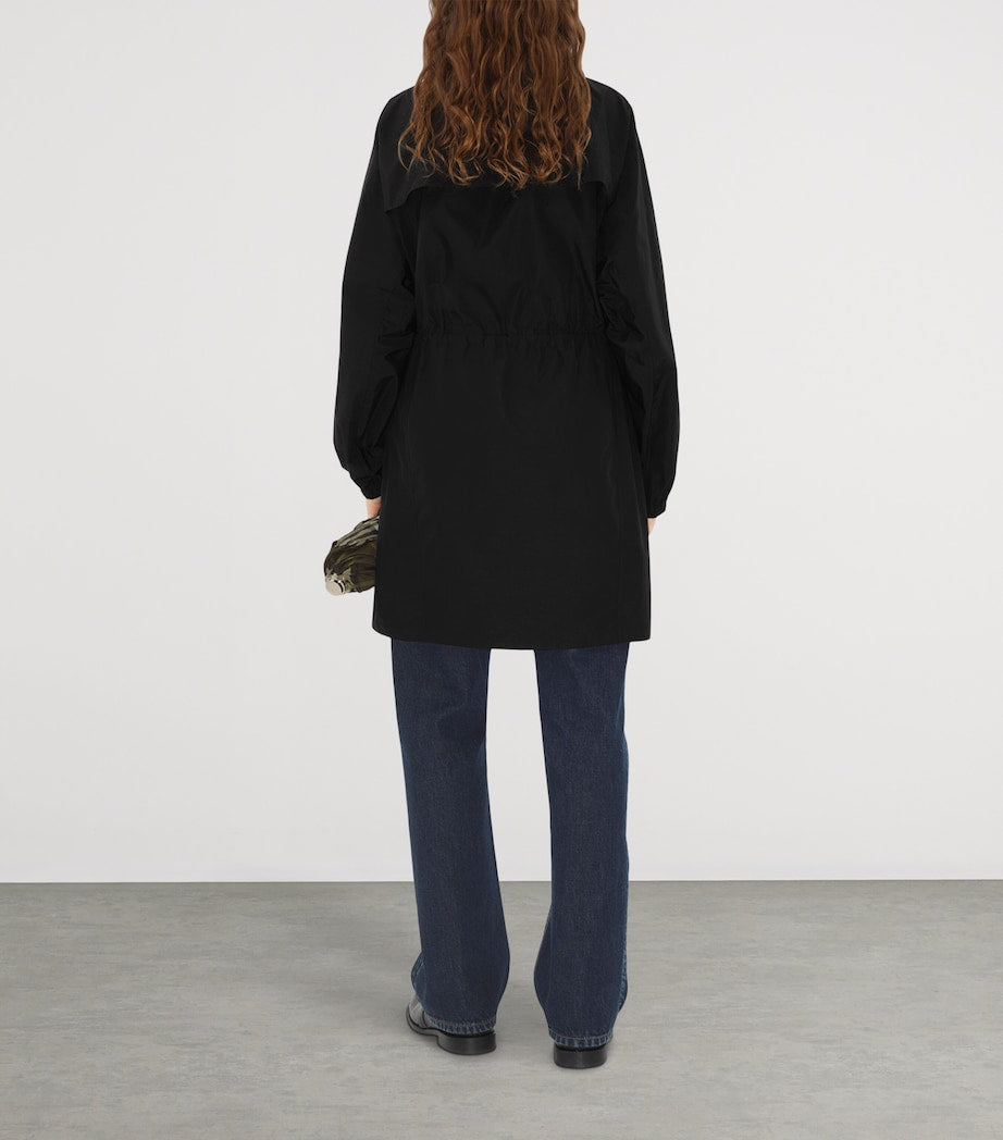 Black B Shield-Plaque Parka