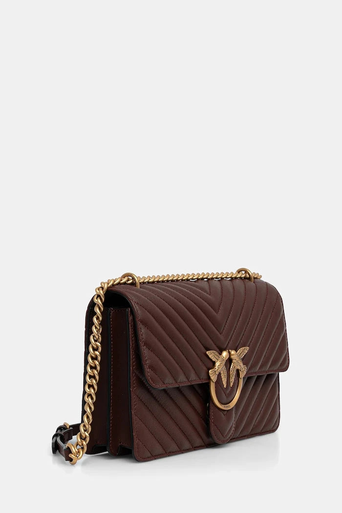 Pinko kadın deri crossbody çanta