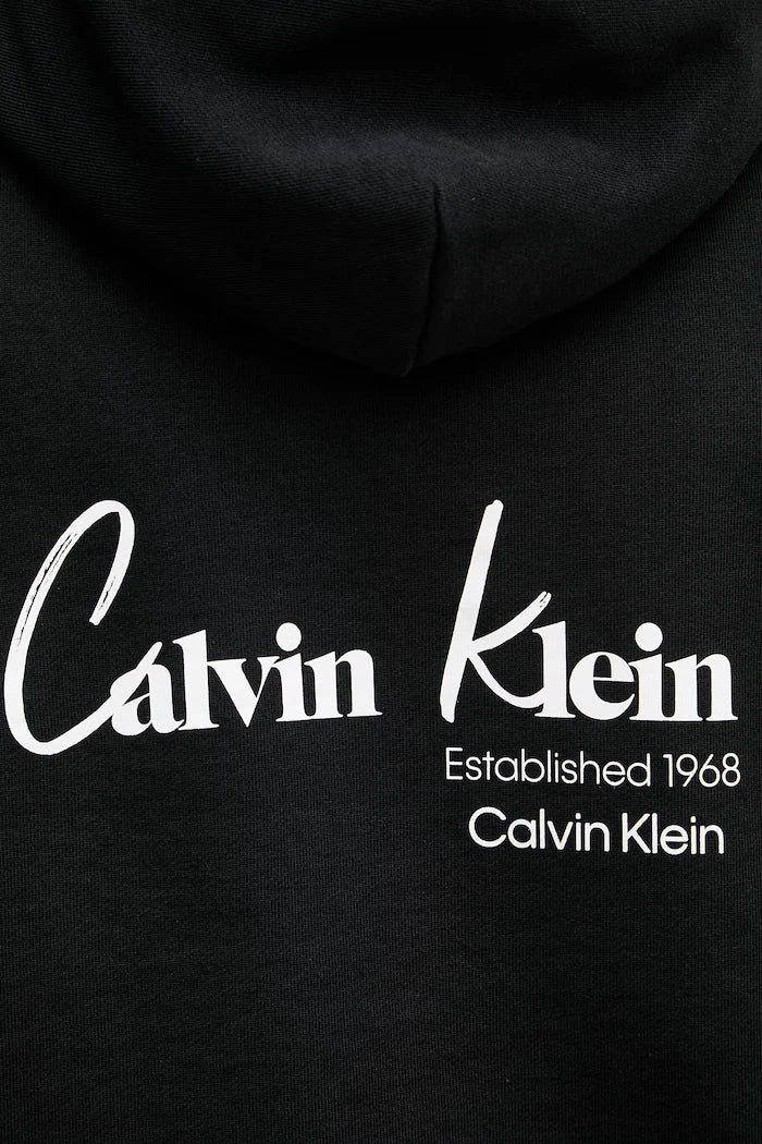 Calvin Klein Jeans Erkek Kapüşonlu Pamuklu Sweatshirt