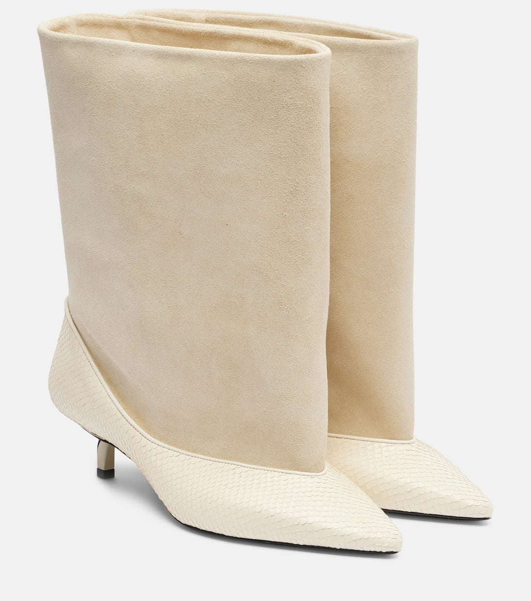 Jacquemus - Tourni leather and suede ankle boots