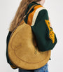 Medium Suede ID Shoulder Bag