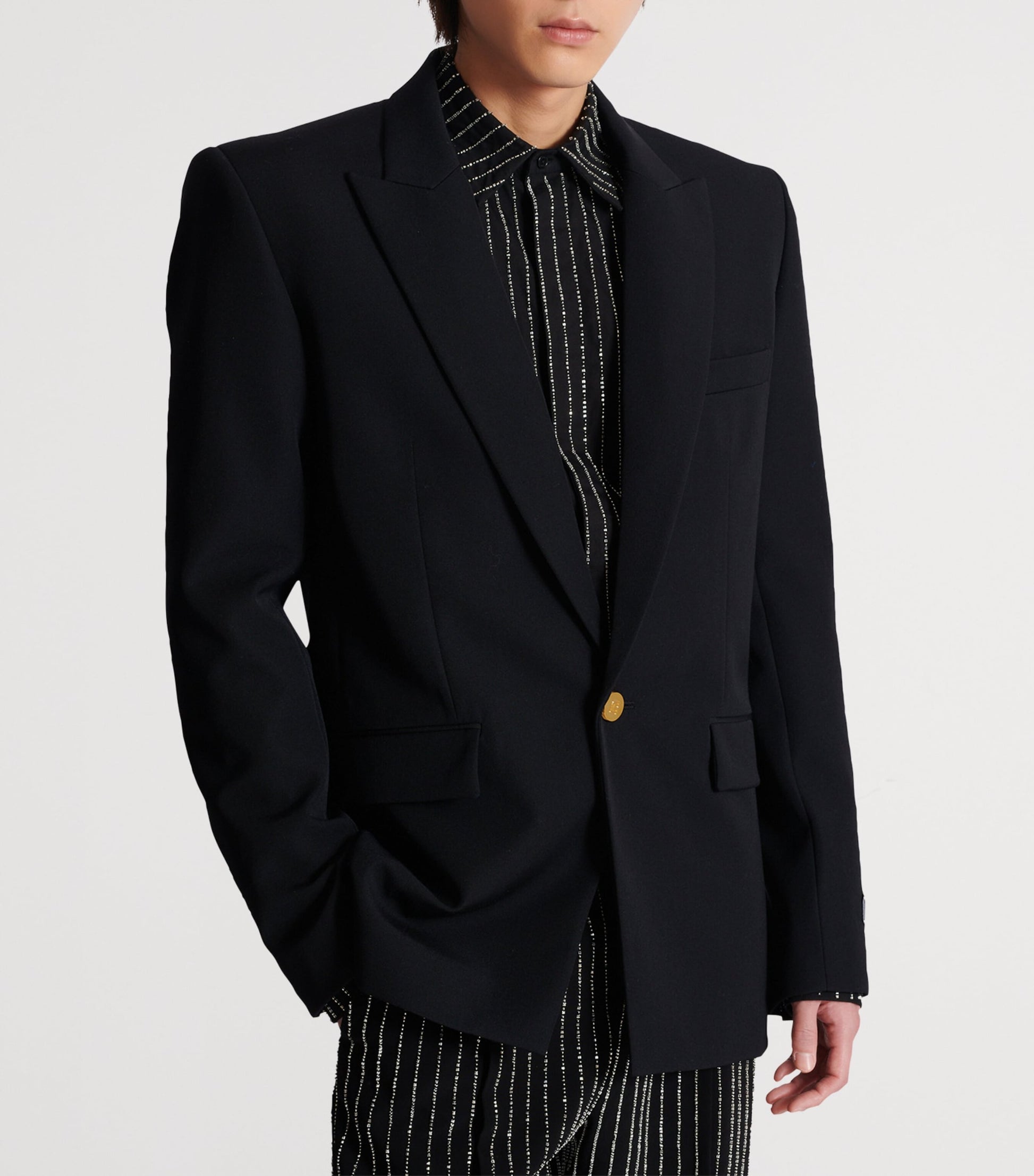 Balmain Black Wool Blazer