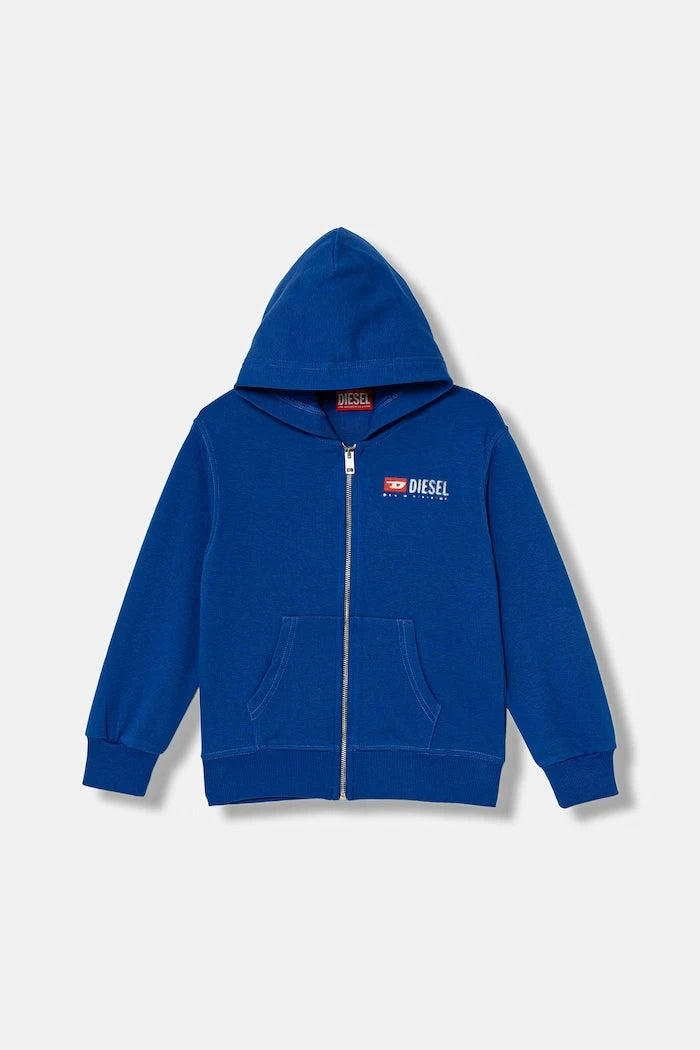 Pamuklu çocuk bluzu Diesel SDROPSHOODZ OVER SWEAT-SHIRT