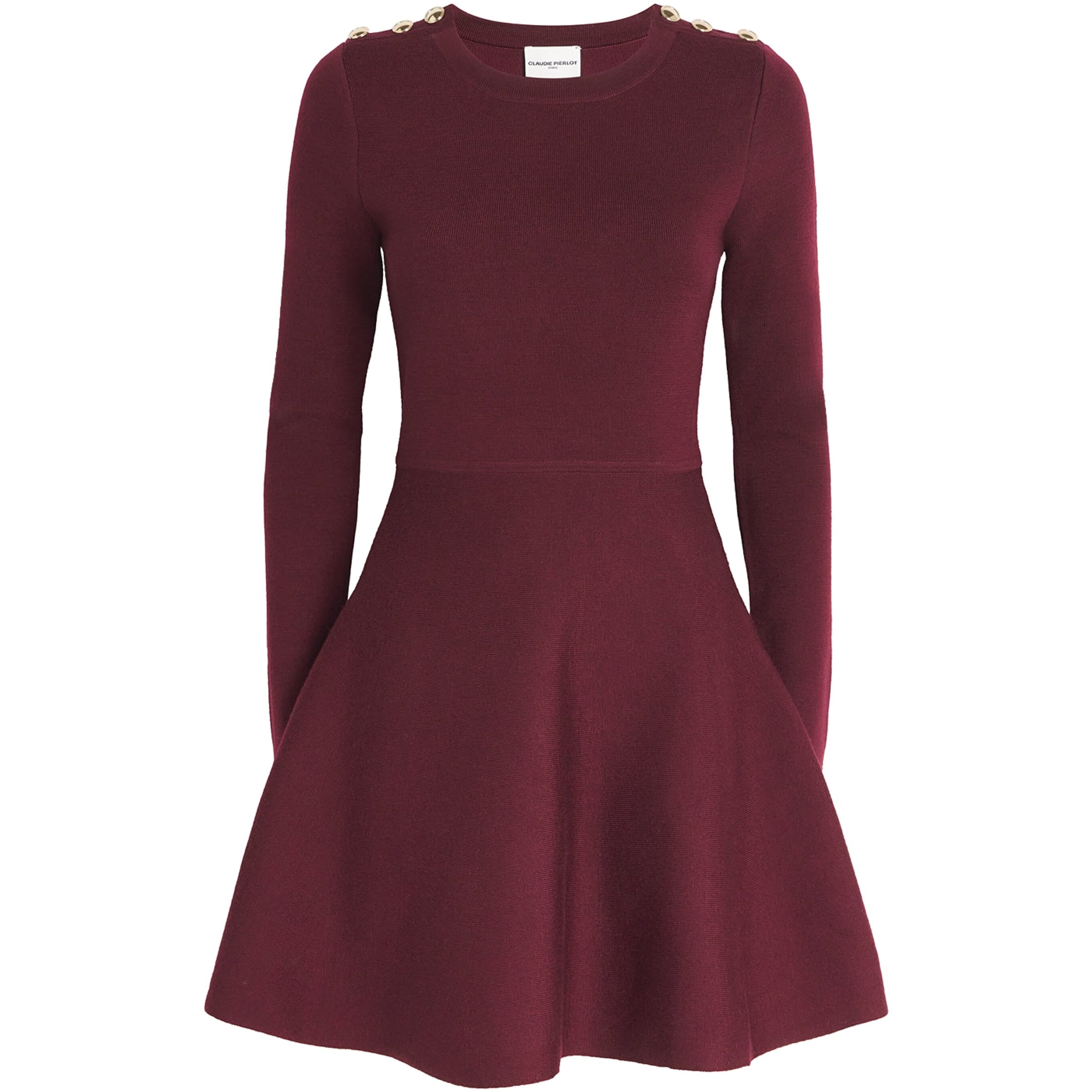 Claudie Pierlot Red Knitted Mini Dress