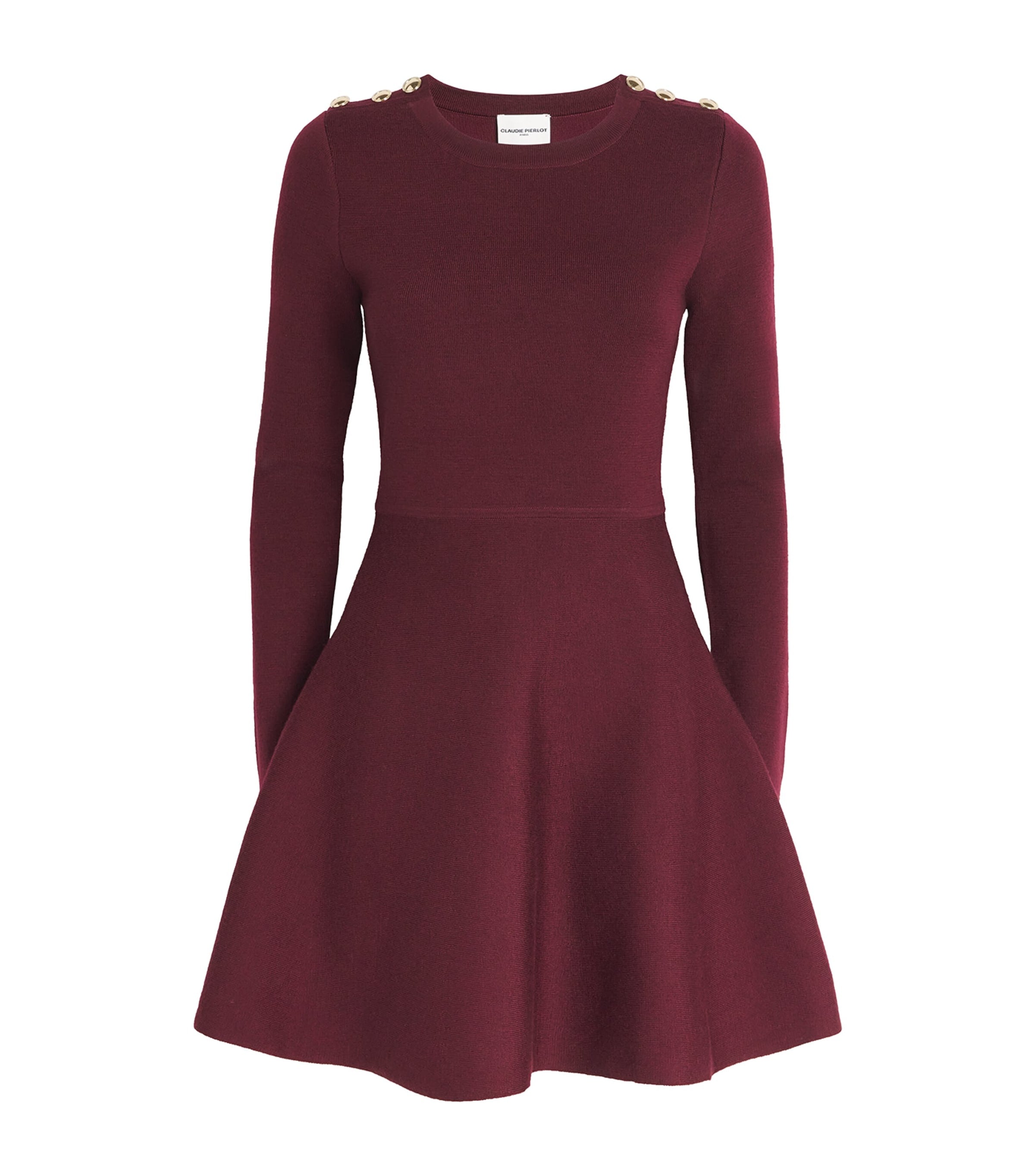 Claudie Pierlot Red Knitted Mini Dress