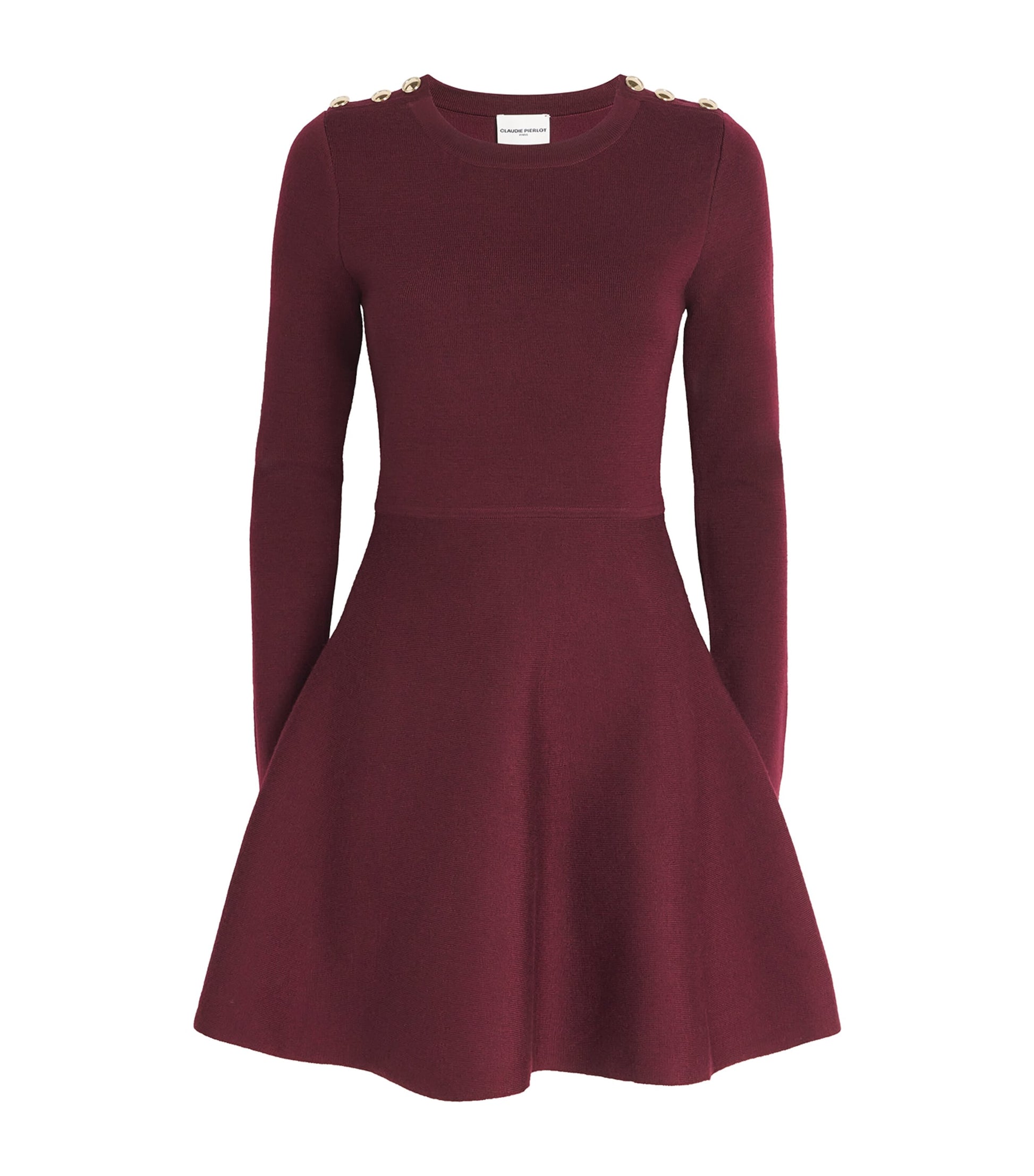 Claudie Pierlot Red Knitted Mini Dress