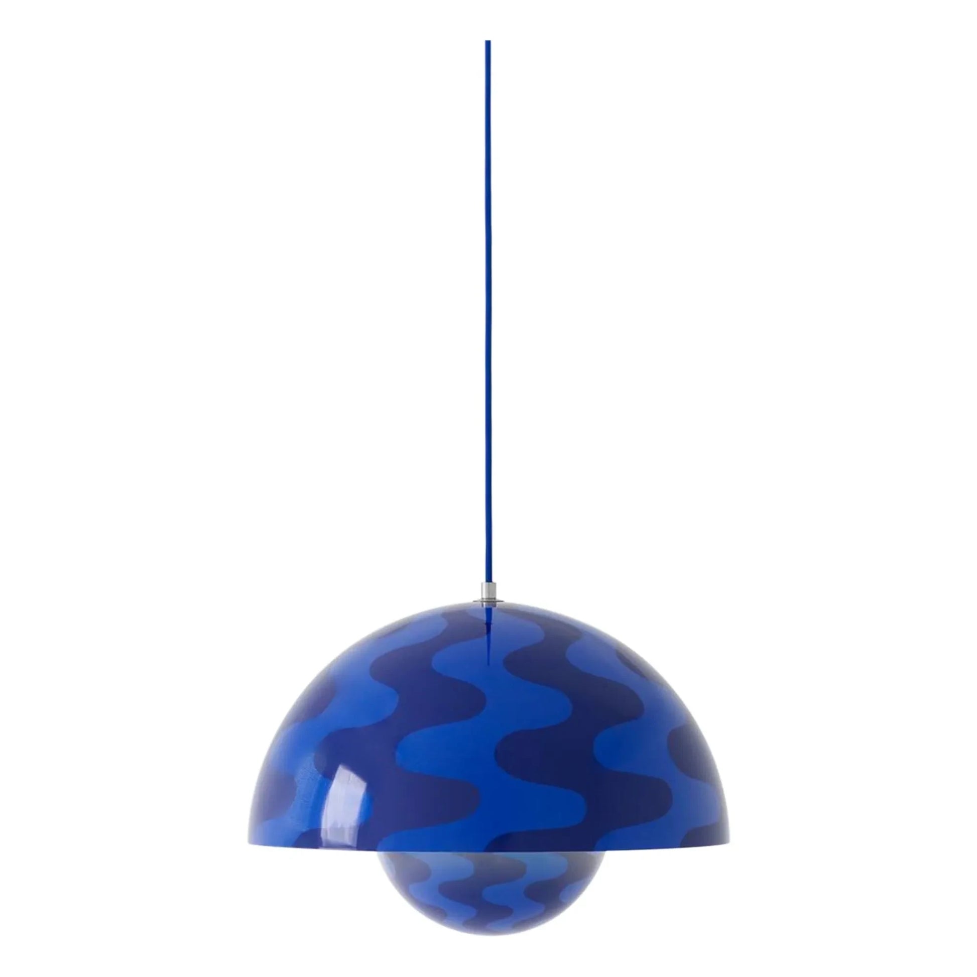 & Tradition - Flowerpot VP7 Pattern hanging lamp, Verner Panton | Cobalt