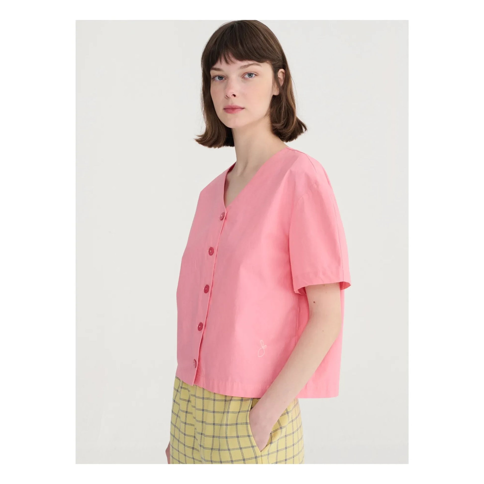 Bobo Choses - Paper Touch organic cotton blouse | Pink
