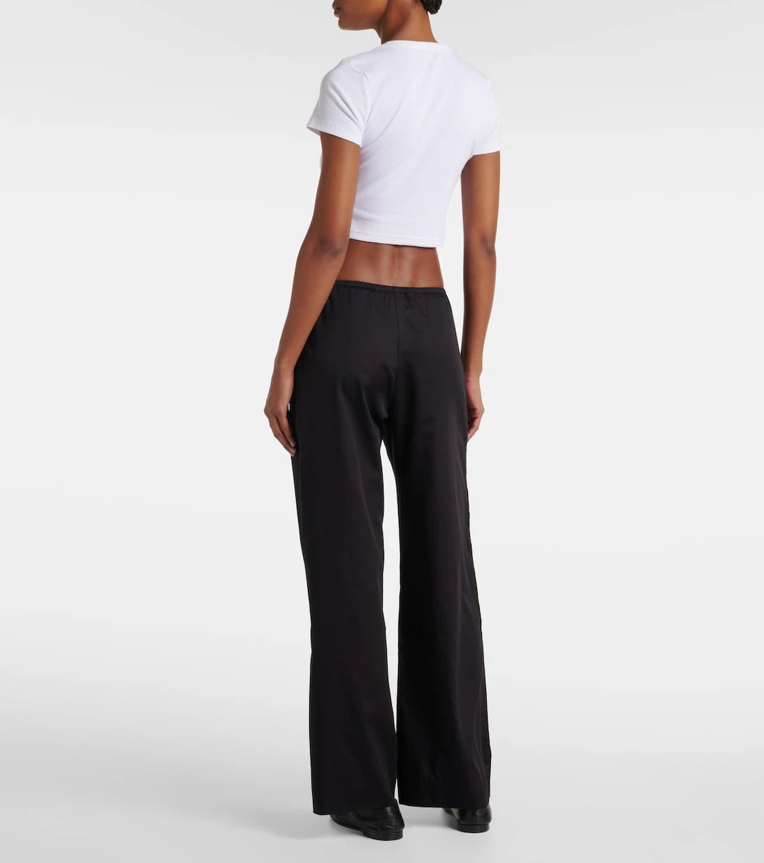 Leset - Yoko mid-rise cotton wide-leg pants