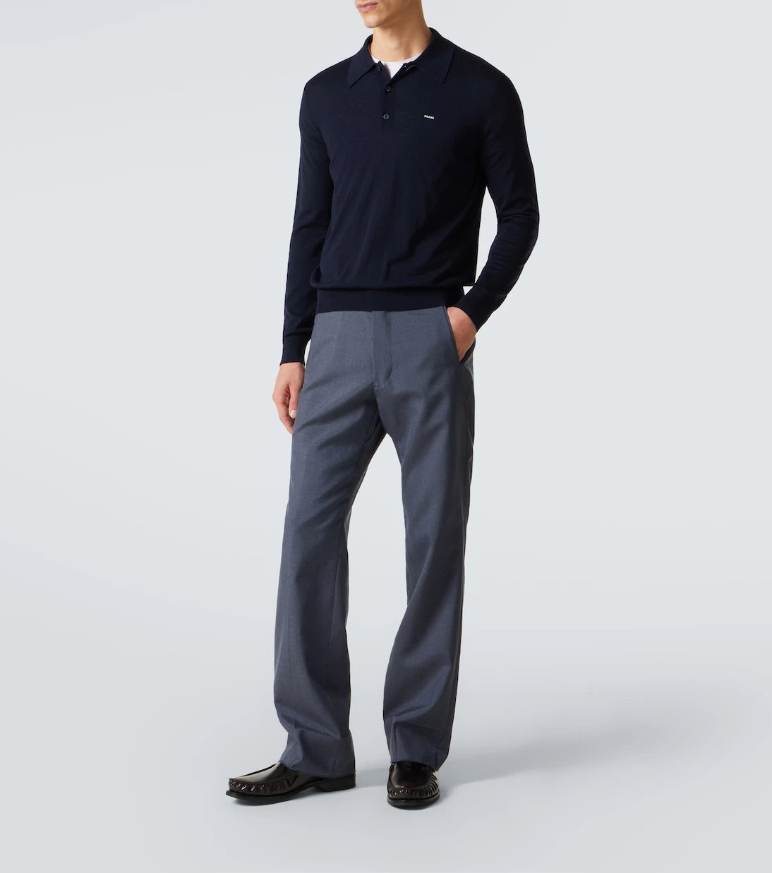 Prada - Virgin wool polo sweater