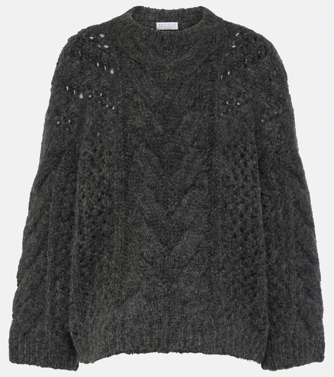 Brunello Cucinelli - Cable-knit alpaca-blend sweater