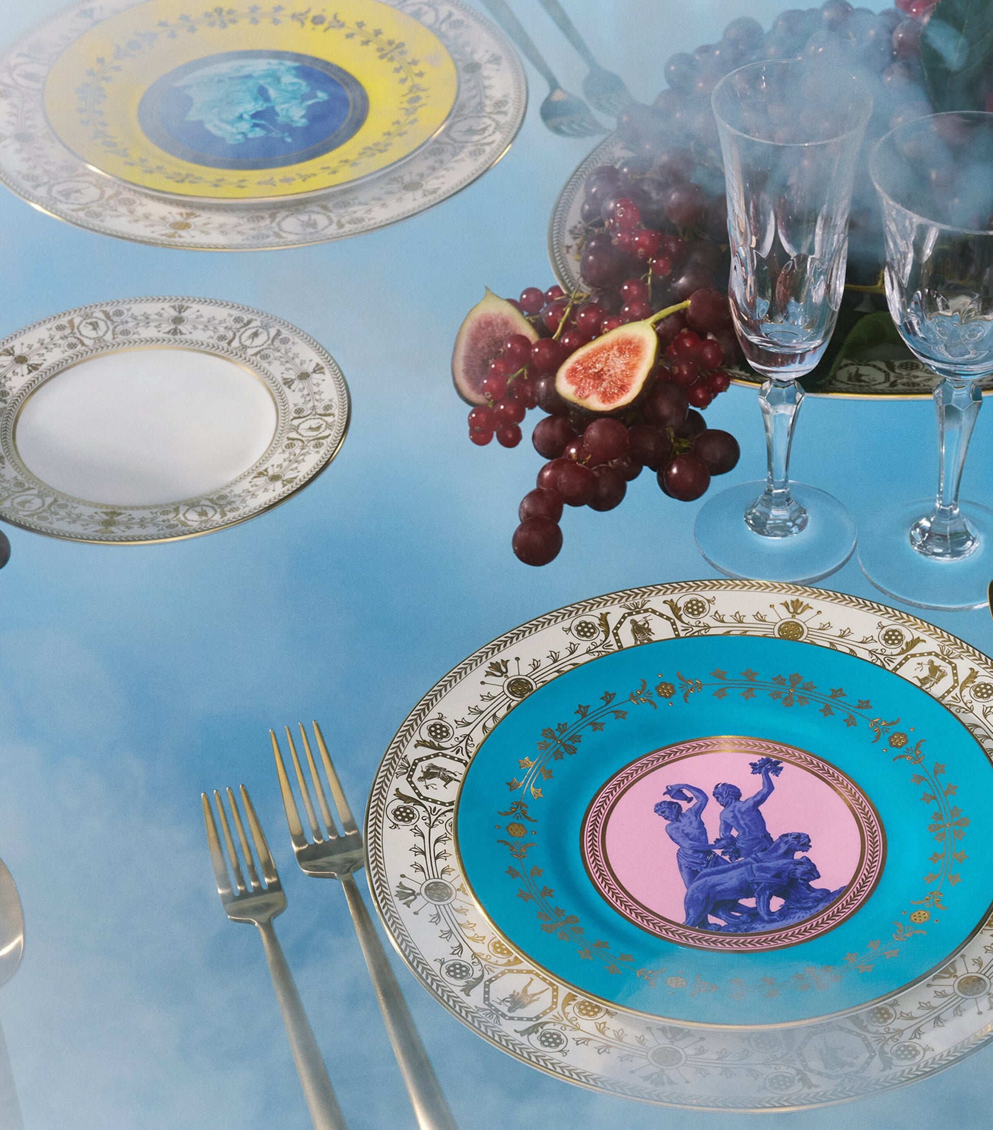 Bone China Bacchus Oval Platter (39cm)