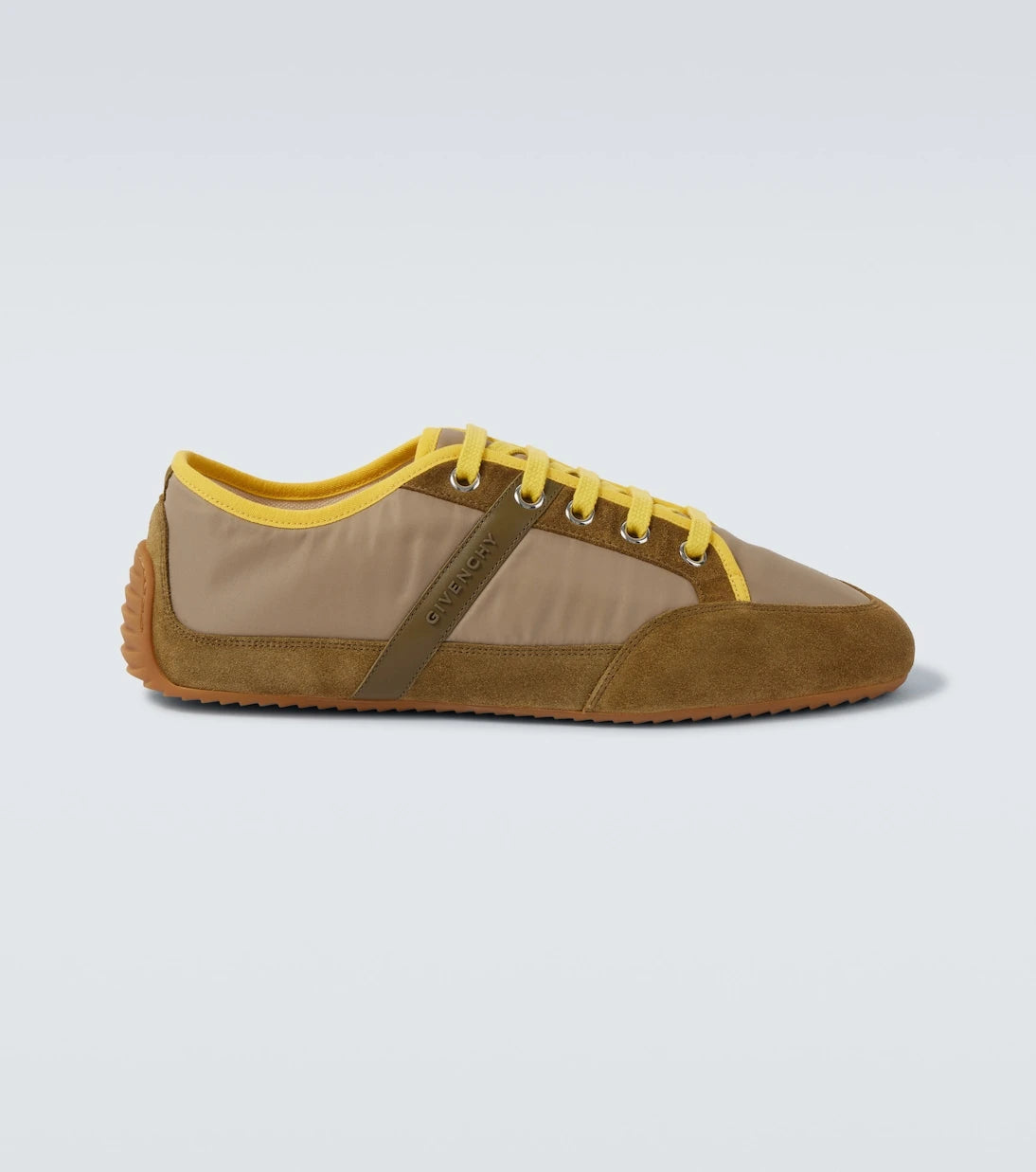 Givenchy - Slim suede-trimmed sneakers