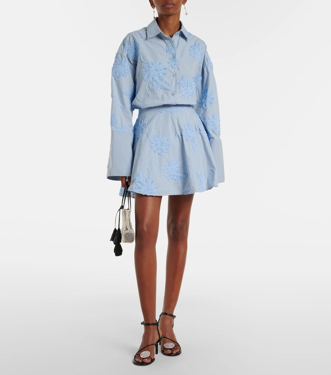Rotate - Embroidered cotton shirt