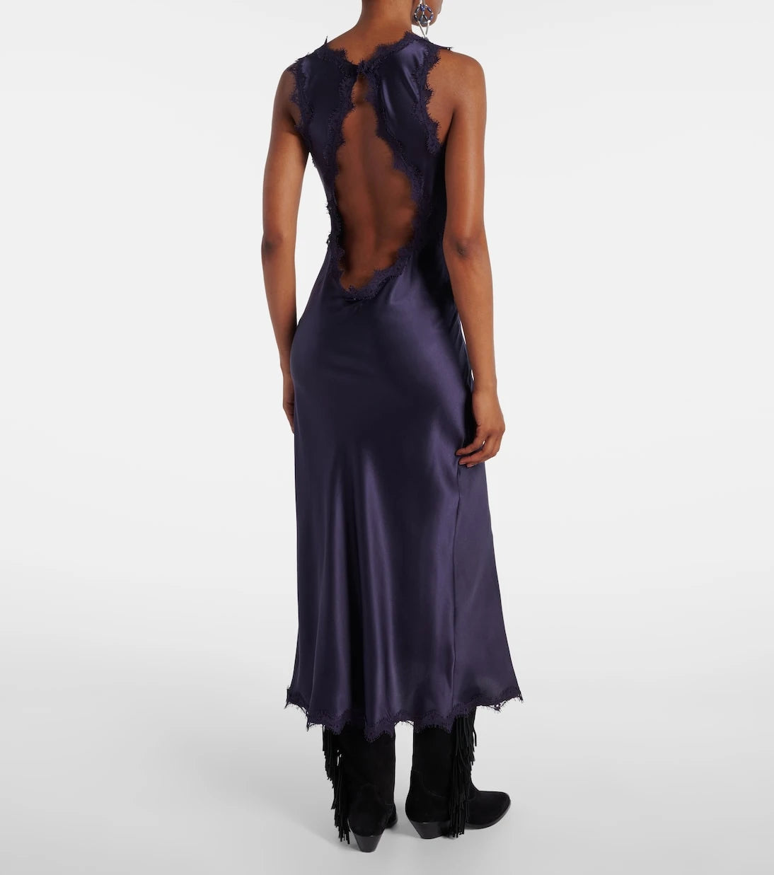 Isabel Marant - Jadelia silk-blend satin midi dress