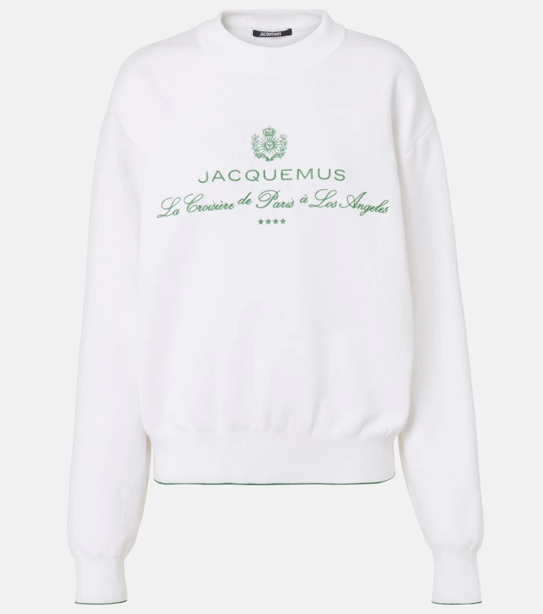 Jacquemus - Vince embroidered cotton-blend sweatshirt
