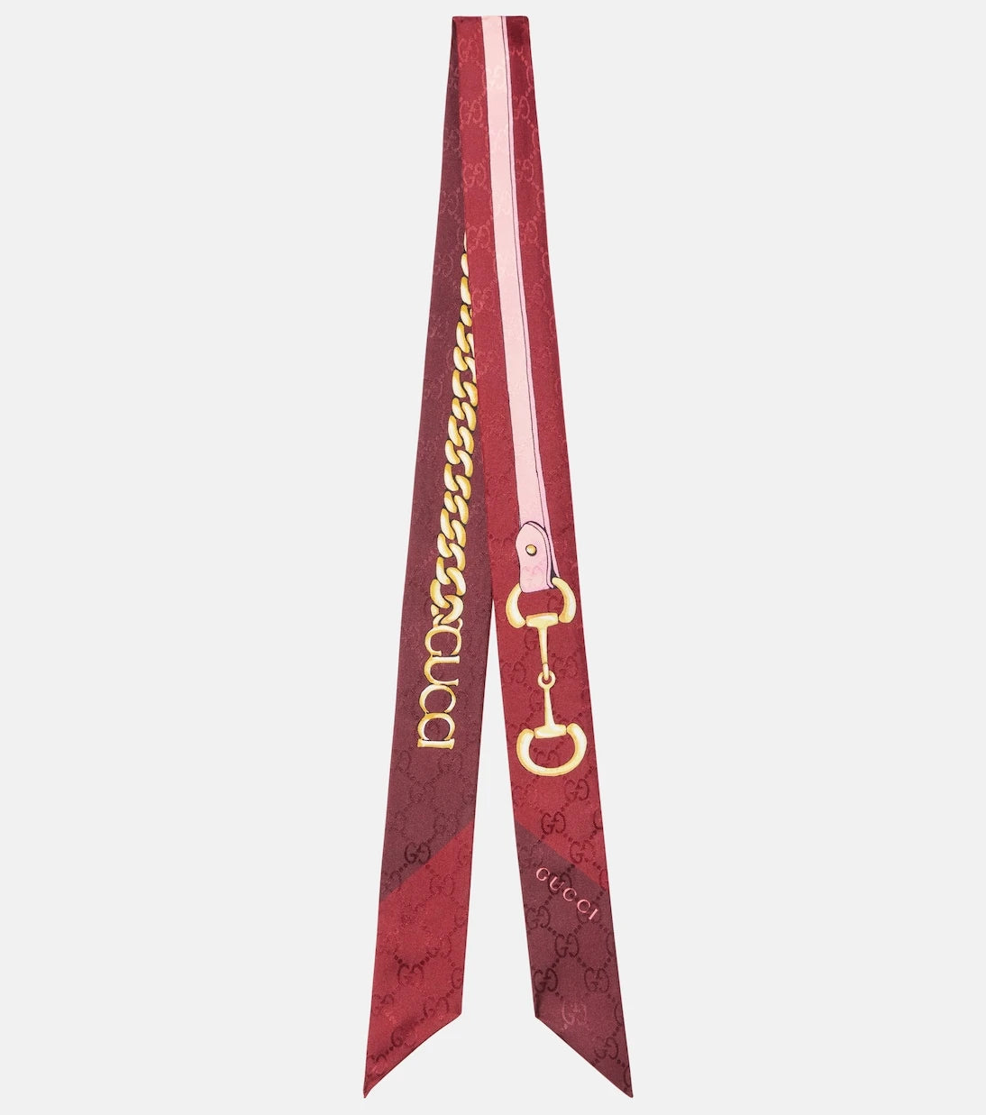 Gucci - وشاح حرير تويل هورسبت